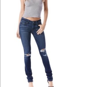 Level 99 Lily Skinny Straight Distressed Jeans